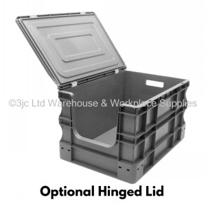 Heavy Duty Stacking Euro Box 60cm 65 Litre Open Front